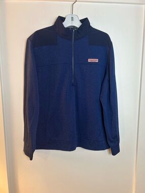 Vineyard Vines Performance Mesh Shep Shirt  in Color Deep Bay Size Large